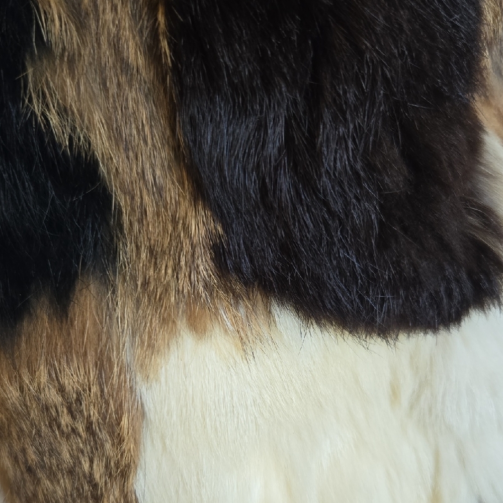Patchwork Fur Jacket - Picture 4 of 7